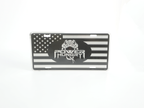 Power Hungry Flag Front Plate – Embossed