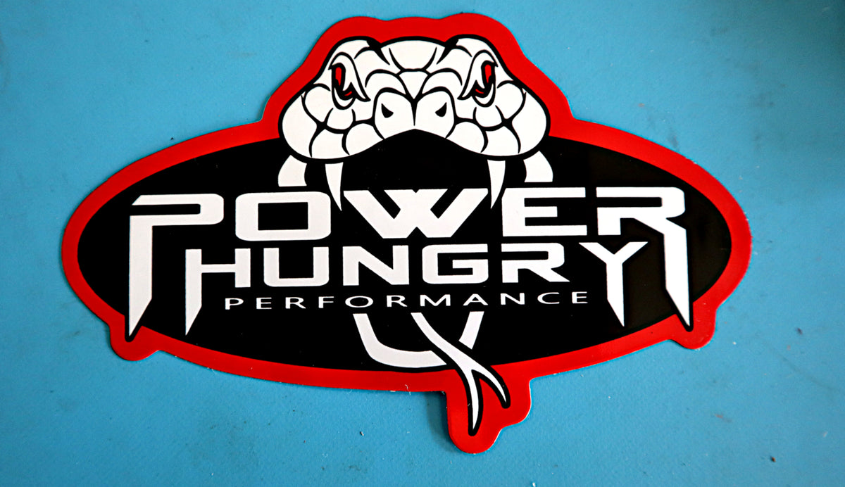 Snake Logo Sticker – 4.5″ x 3″ – Power Hungry Performance